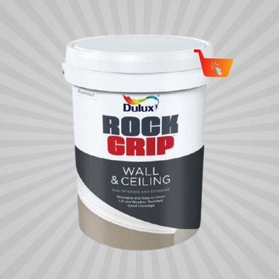 Dulux Rock Grip Wall and Ceiling White 5ltrs