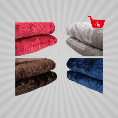 Queen Size 1Ply Soft Mink Winter Blanket