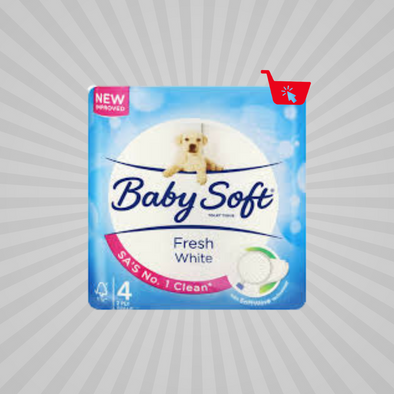 Baby Soft White 2Ply 4pk