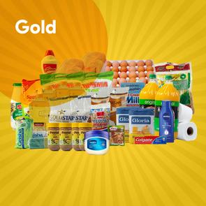 Gold Grocery Hamper